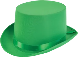 Green Top Hat Isolated PNG Image