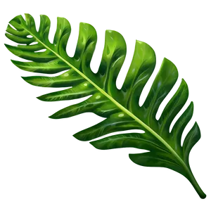 Green Tropical Leaf Illustration Png Wpg60 PNG Image