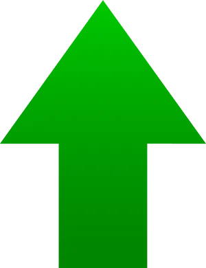 Green Upward Arrow Graphic PNG Image