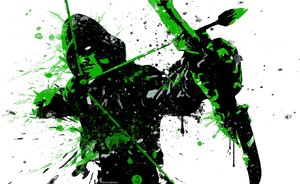 Green Arrow Png Free Download - Green Arrow Splatter Art, Transparent Png PNG image with transparent background