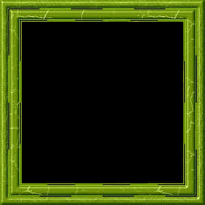 Green Vintage Frame PNG image with transparent background