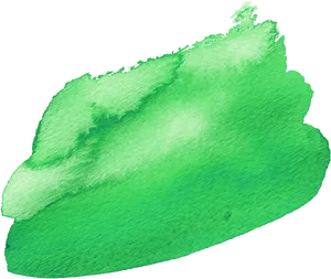 Green Watercolor Splash Texture PNG Image