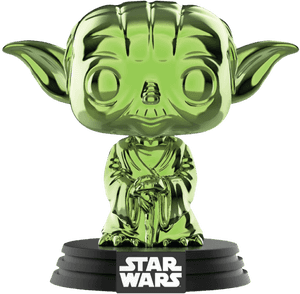 Green Chrome Yoda Funko Pop, HD Png Download PNG image with transparent background