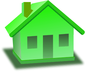 Green3 D Model House PNG image with transparent background