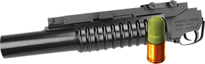 Airsoft M203 Grenade Launcher Uk, HD Png Download PNG