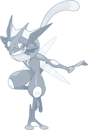 Greninja Pokemon Character Art PNG Image