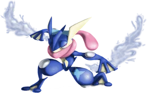 Greninja Pokemon Water Shuriken PNG Image