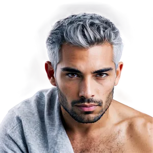 Grey Hair Style Png Ksm49 PNG Image