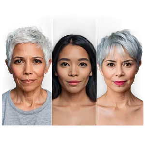 Grey Hair Transformation Png Oyr PNG Image