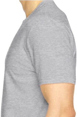 Grey T Shirt Side View PNG Image