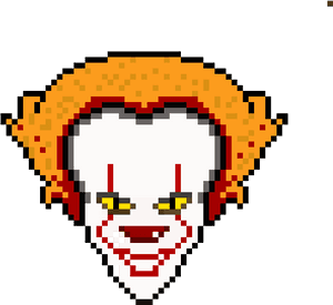 Grid Pennywise Pixel Art, HD Png Download PNG image with transparent background