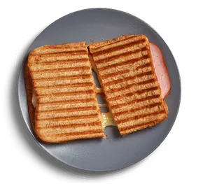 Grilled Cheese Sandwichwith Ham PNG Image