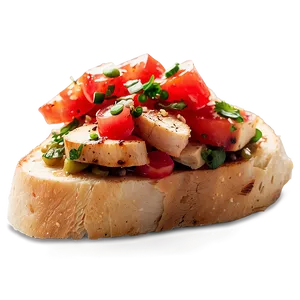 Grilled Chicken Bruschetta Topping Png Cvp96 PNG Image