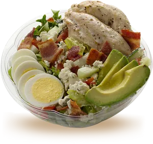 Grilled Chicken Salad Bowl PNG Image