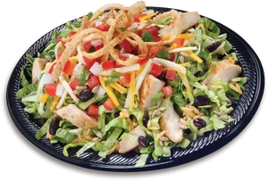 Grilled Chicken Salad Plate PNG Image