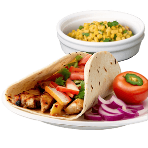Grilled Chicken Tacos Meal PNG 64 PNG with transparent background