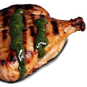 Grilled Chicken With Chimichurri Sauce Png Yqp14 PNG Image