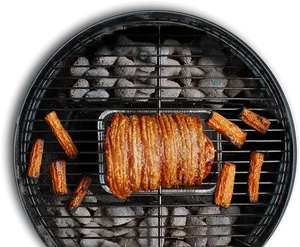 Grilled Pork Bellyand Sweet Potatoes Barbecue PNG Image