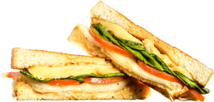 Veg Sandwich Png , Png Download - Chicken Club Sandwich Png, Transparent Png PNG with transparent background