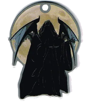 Grim Reaper Moonlit Silhouette PNG Image