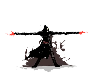 Grim Reaper Standing Artwork PNG Image