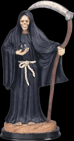 Large Grim Reaper Statue - Grim Reaper Statue Black, HD Png Download PNG image with transparent background