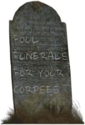 Foul Funerals For Your Corpses - Headstone, HD Png Download PNG image with transparent background