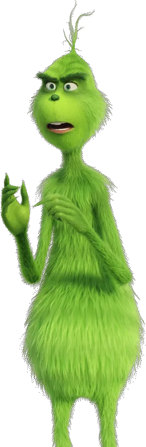 Grinch Character Pose PNG Image