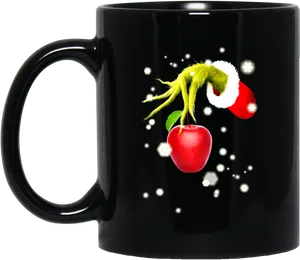 Grinch Christmas Ornament Mug PNG Image