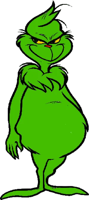 Grinch Standing Smirk PNG Image