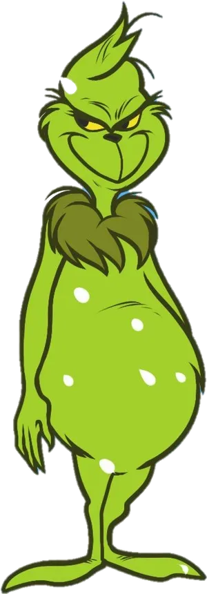 Grinch Standing Smirk PNG Image