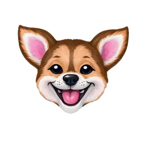 Grinning Small Dog Emoji Png Nlp PNG Image