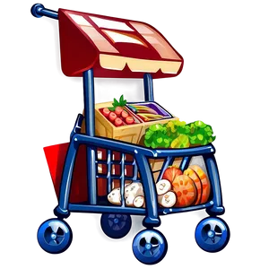 Grocery Cart C PNG Image