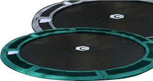 Round In Ground Trampolines - Trampolining, HD Png Download PNG