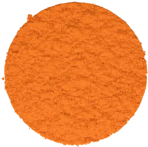 Ground Turmeric Powder Circle PNG Image