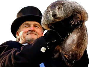 Groundhog Day Celebration PNG Image