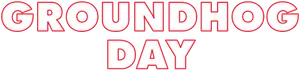 Groundhog Day Text Banner PNG Image