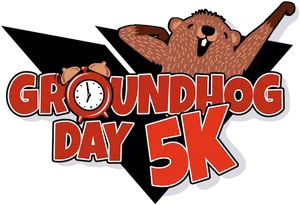 Groundhog Day5 K Event Logo PNG Image