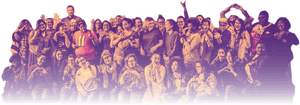 Group Celebration Moment PNG image with transparent background