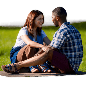 Group Sitting Outdoors PNG 33 PNG image with transparent background