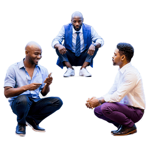 Group Sitting Outdoors PNG 6 PNG image with transparent background