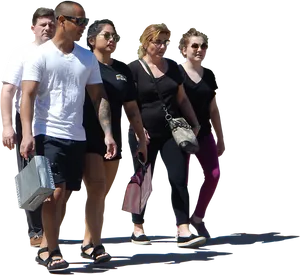 Group_ Walking_ Together_ Outdoors.png PNG Image