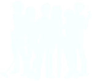 Groupof Friends Silhouette PNG Image