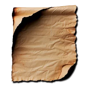 Grunge Burned Paper Png Sea PNG Image