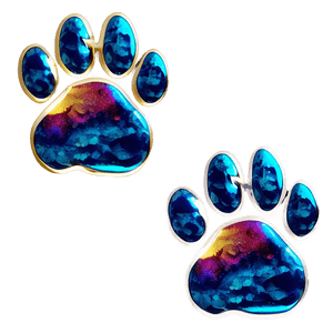 Grunge Paw Print PNG bha PNG image with transparent background