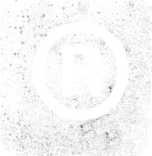 Grunge Style Registered Trademark Symbol PNG image with transparent background