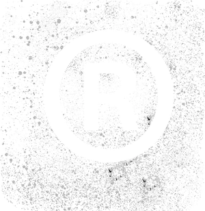 Grunge Style Registered Trademark Symbol PNG Image