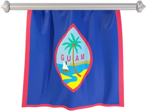 Guam Flag Display PNG Image