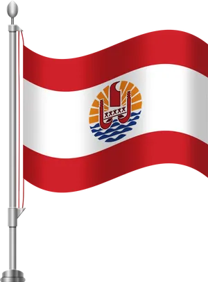 Guam Flag Waving PNG Image