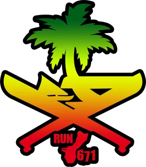 Guam Run671 Logo PNG Image